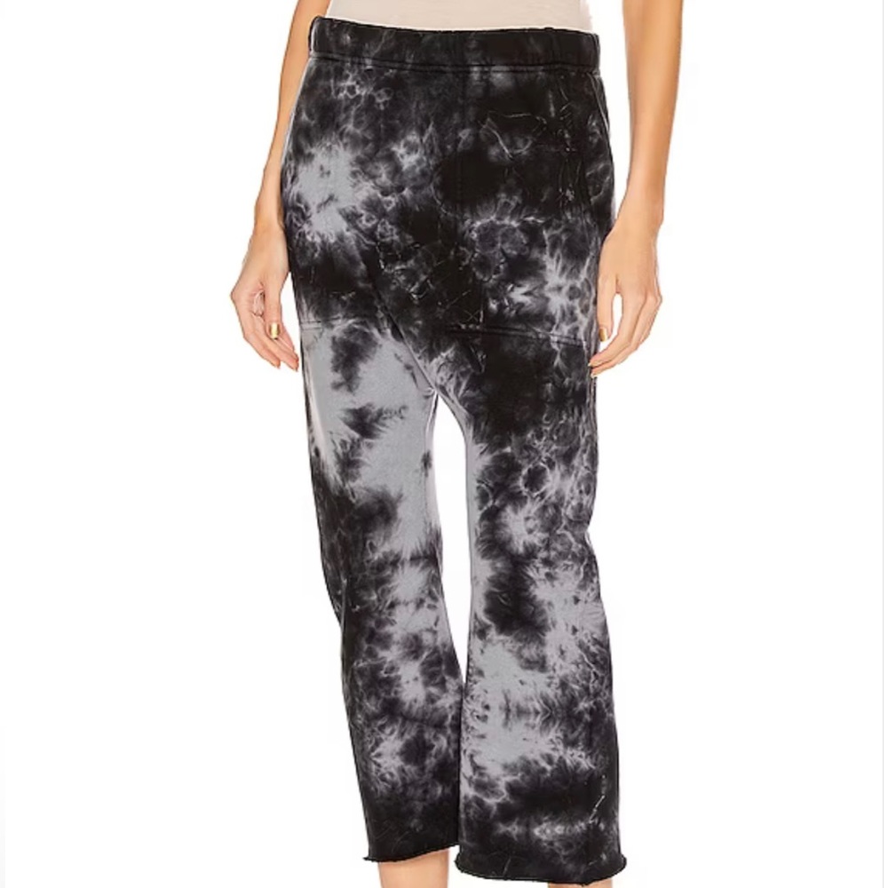 ISO Nili Lotan pant in Jet Black tie dye L